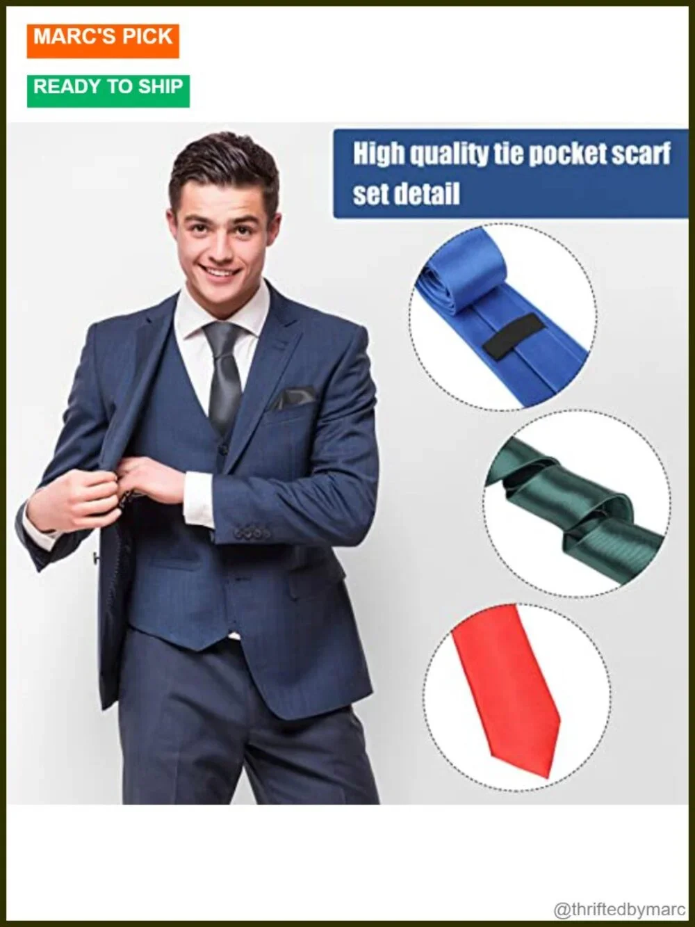 48 Pcs Men Solid Tie and Pocket Square Set Satin Necktie Business Wedding Party
